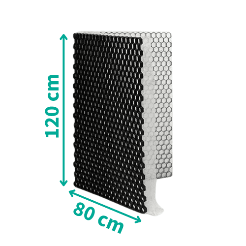 Enkele grindmat kopen, ECCOgravel 3cm Zwart 80 x 120 - Promo Jatu.be