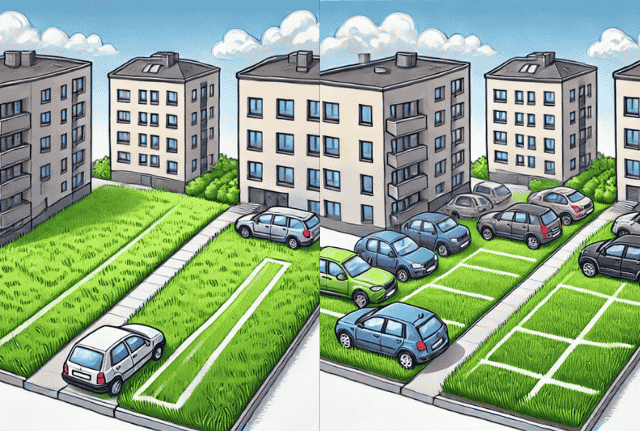 Gazon de gravier vs. Parking engazonné